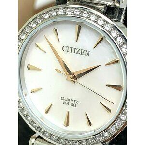 Citizen Women's Watch ER0216-67D Quartz White Mother of Pearl Dial Two Tone 30mm
